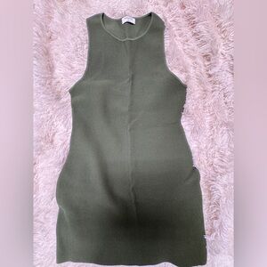 Aritzia Babaton Sage Green Knit Contour Dress – women’s XL